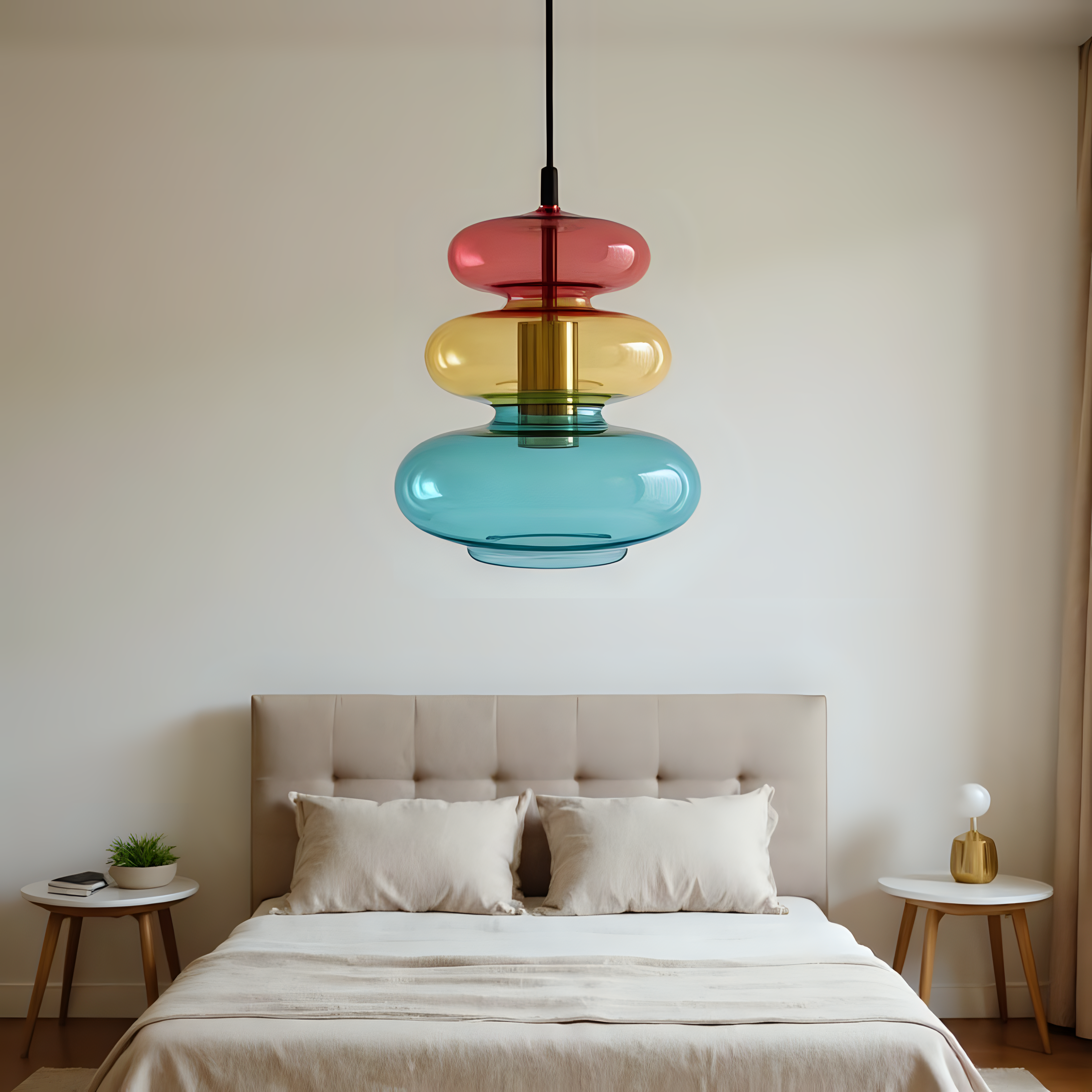Hand Blown Glass Pendant Light